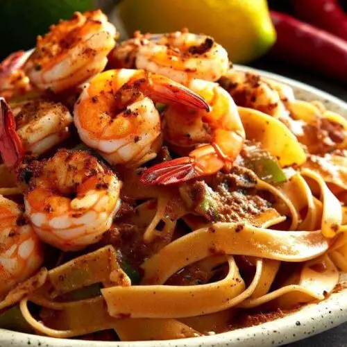 Cajun Ninja Shrimp Fettuccine Recipe