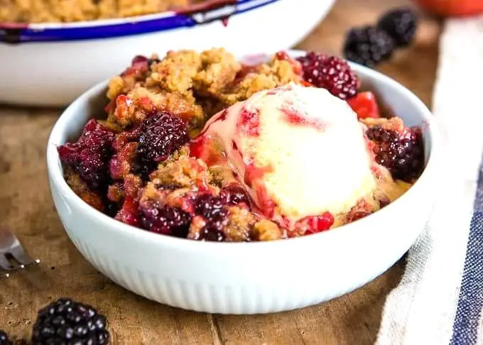 Rhubarb And Blackberry Crumble Recipe