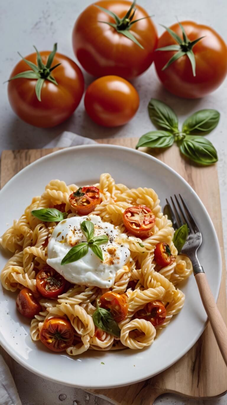 Burst Tomato Burrata Pasta