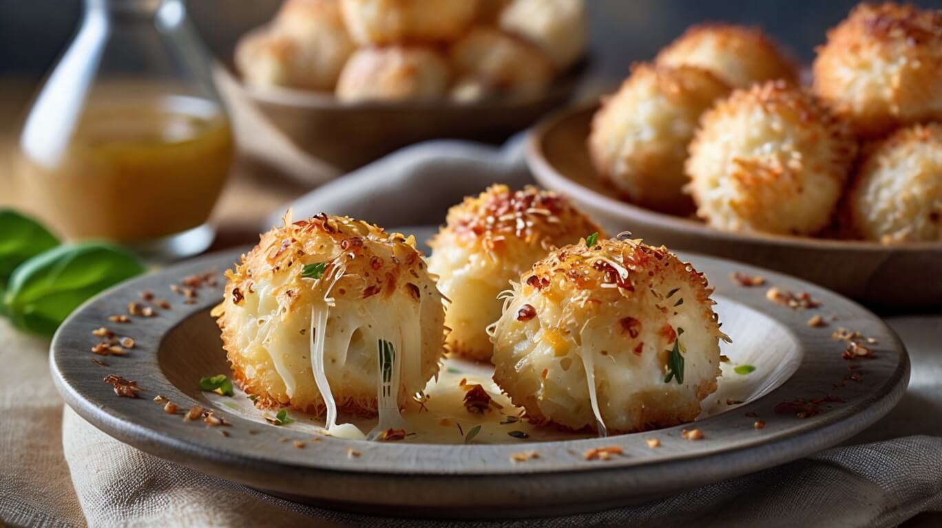Cheesy Parmesan Mozzarella Bites Recipe