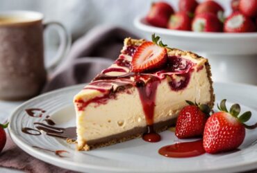 Chocolate Strawberry Swirl Cheesecake Recipe