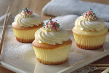 Fluffy Japanese Cotton Cheesecake Cupcakes Recipe