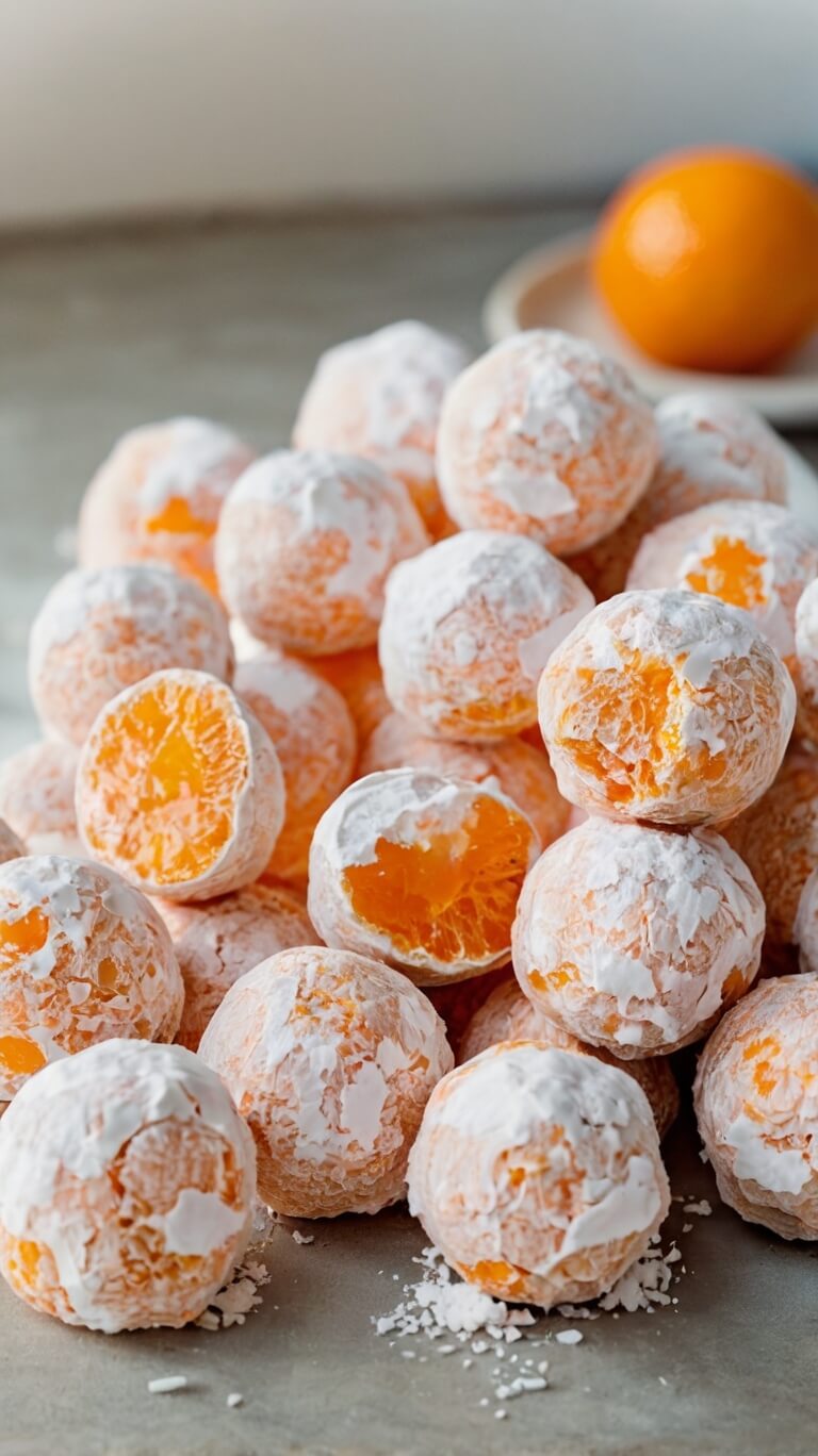 No-Bake Orange Creamsicle Truffles