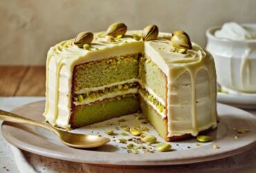 Pistachio Vanilla Cake Recipe