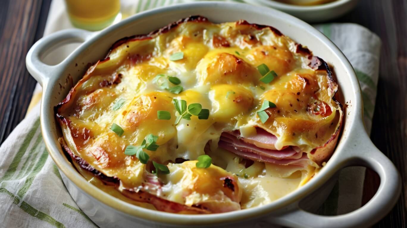 Scalloped Potatoes With Ham And Cheese