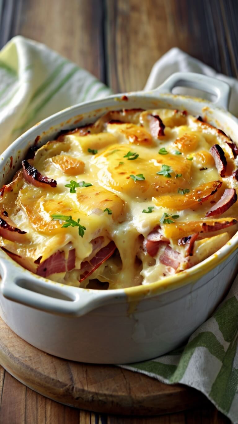 Scalloped Potatoes With Ham And Cheese Recipe