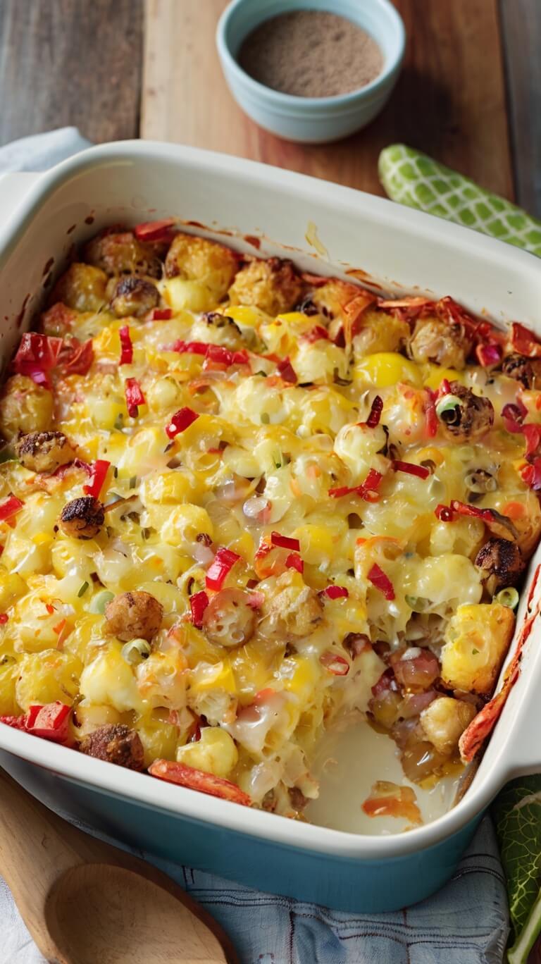 Tater Tot Breakfast Casserole