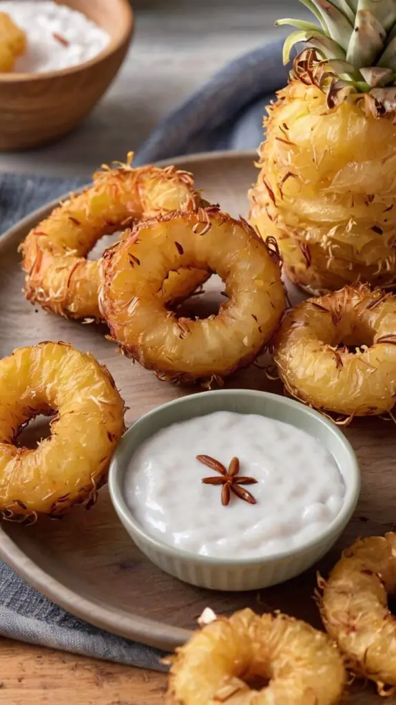 Fried Pineapple Rings