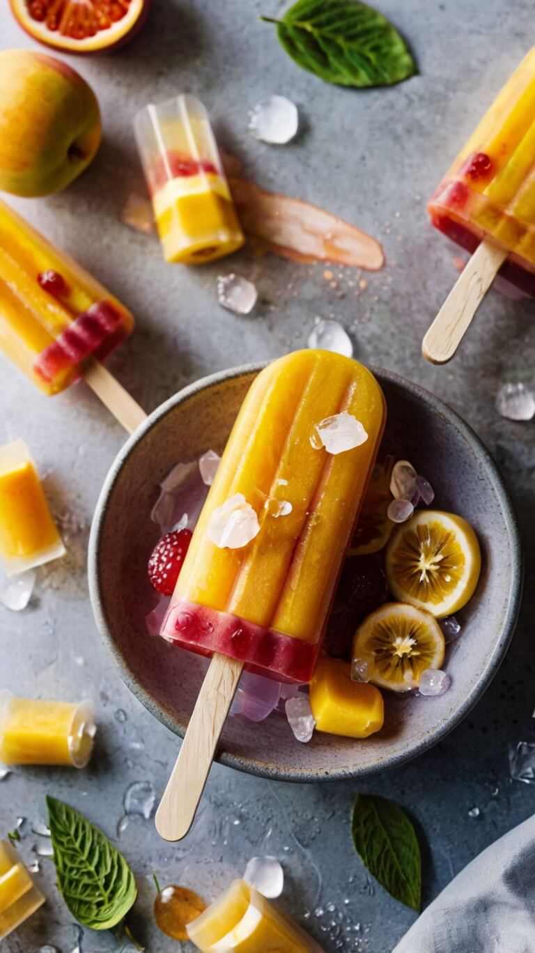 3-Ingredient Mango Popsicles