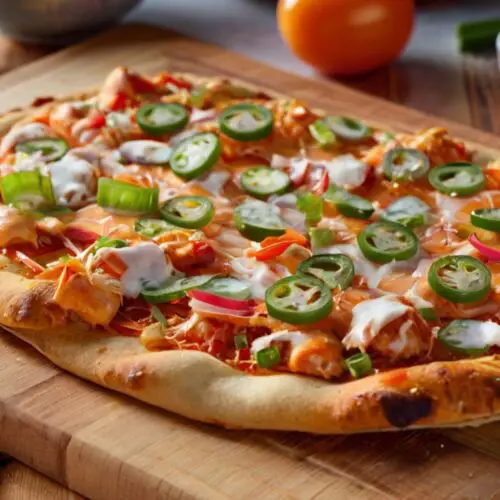 Buffalo Chicken Flatbread Pizza Recipe