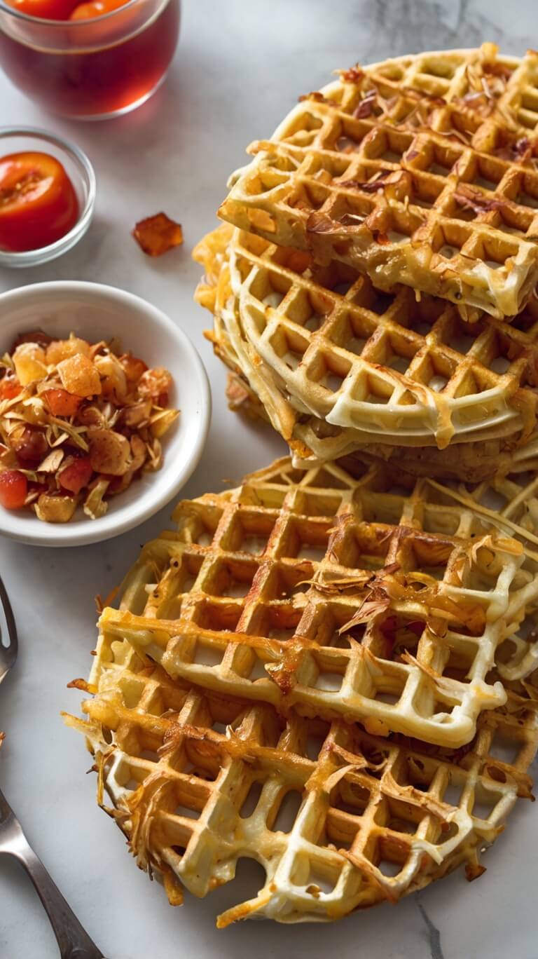 Crispy Hash Brown Waffles