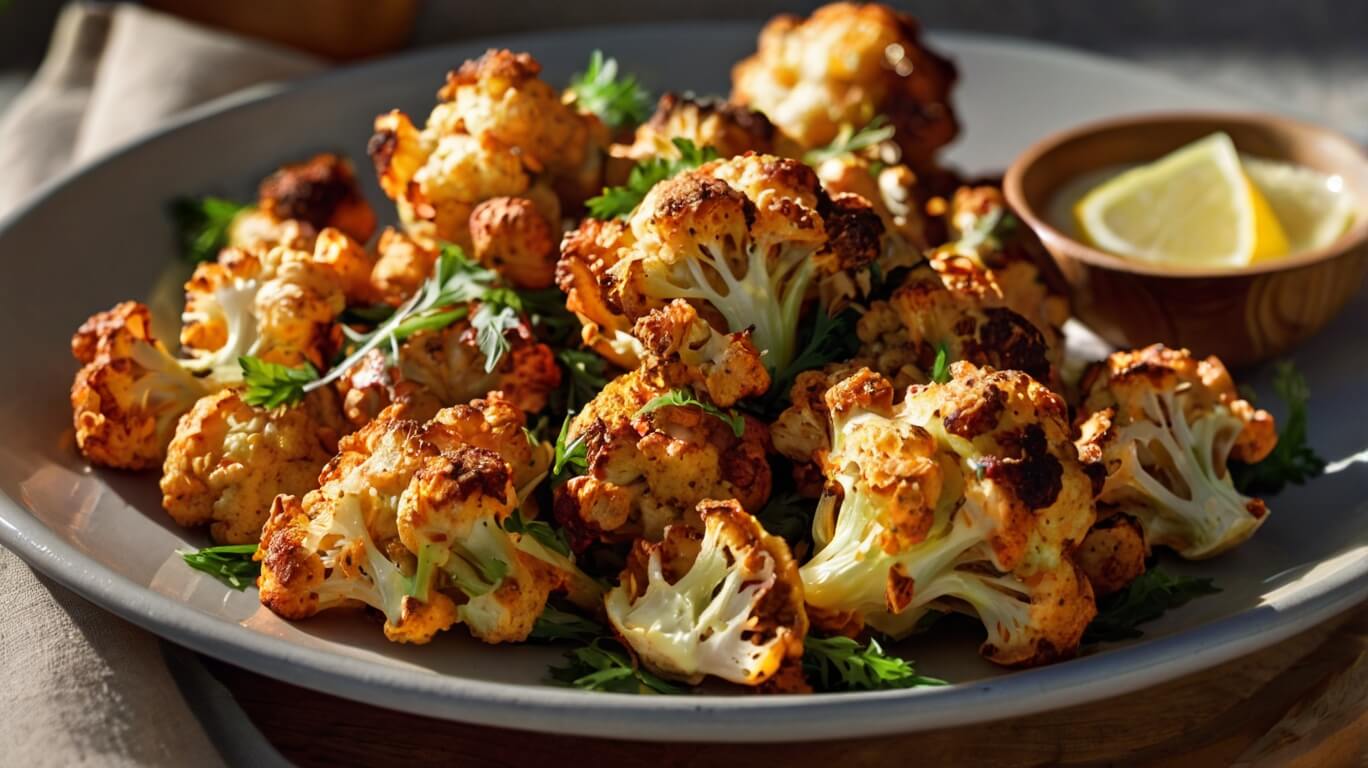 Crispy Parmesan Roasted Cauliflower Recipe