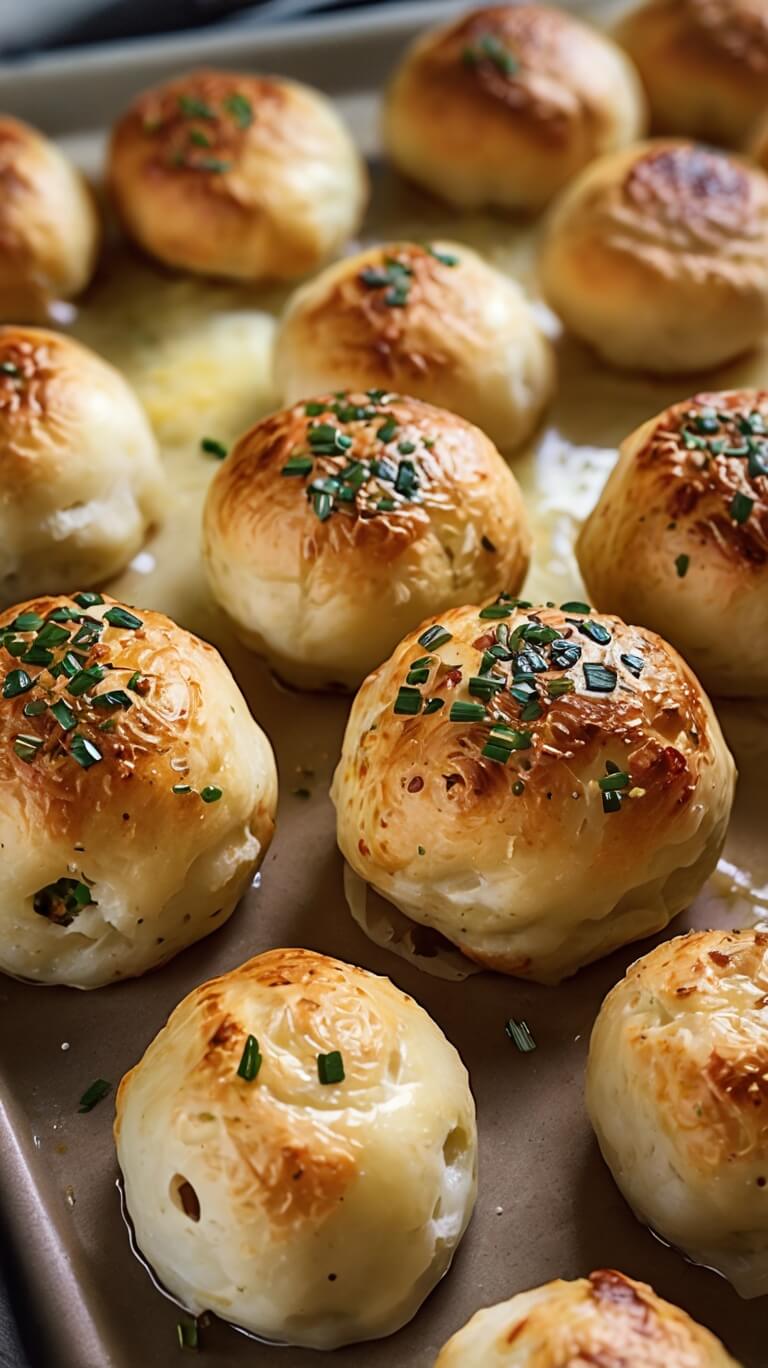 Pillsbury Biscuit Garlic Butter Cheese Bombs
