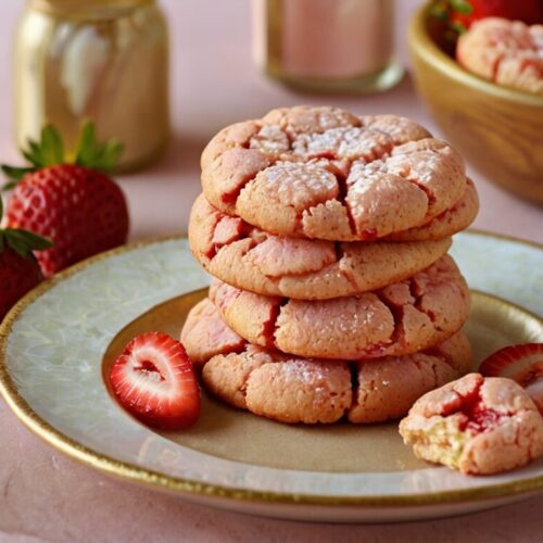 Strawberry Butter Cookies Recipe