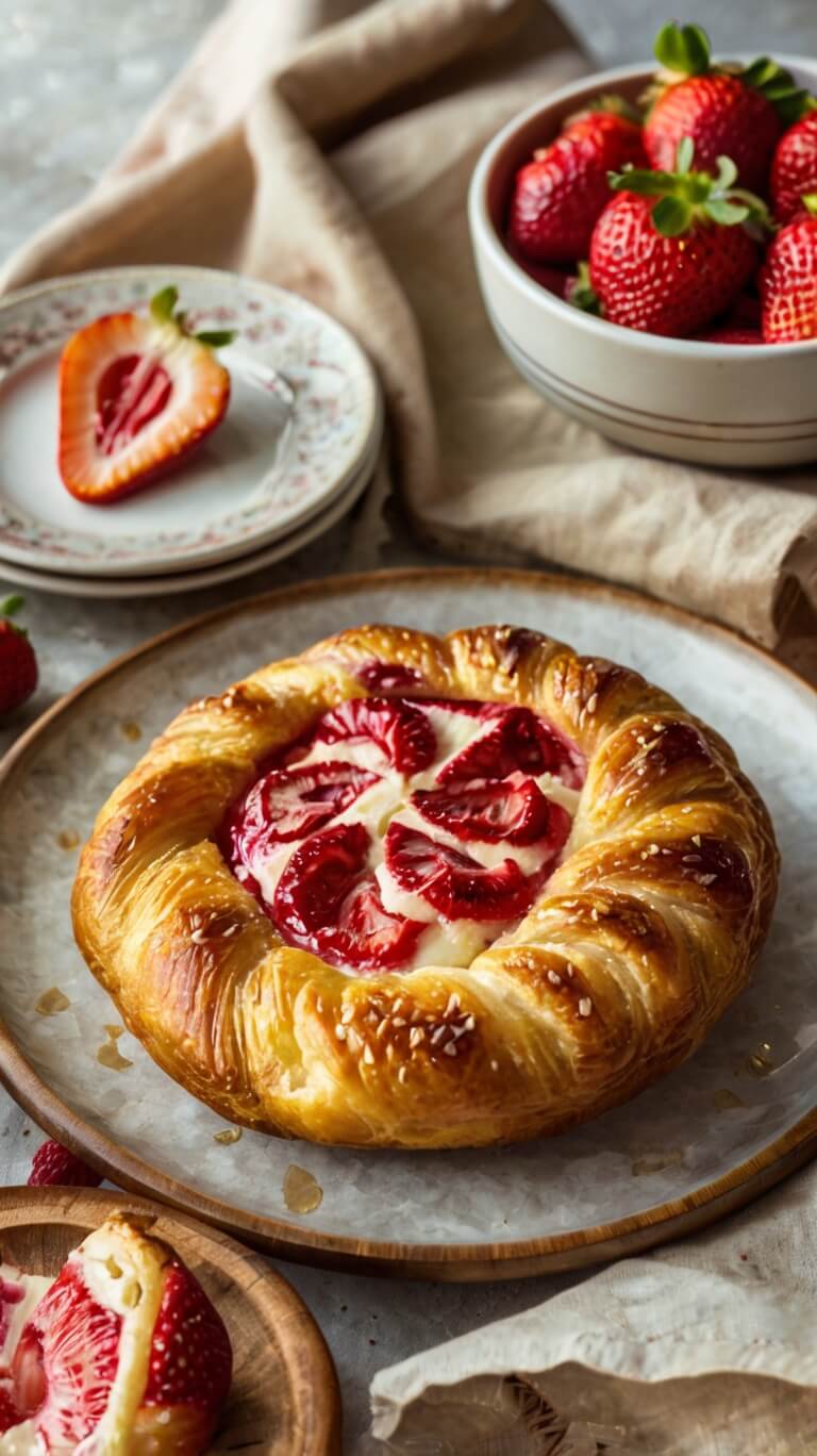 Strawberry Cream Cheese Danish