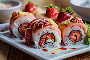 Strawberry Shortcake Cheesecake Sushi Rolls Recipe