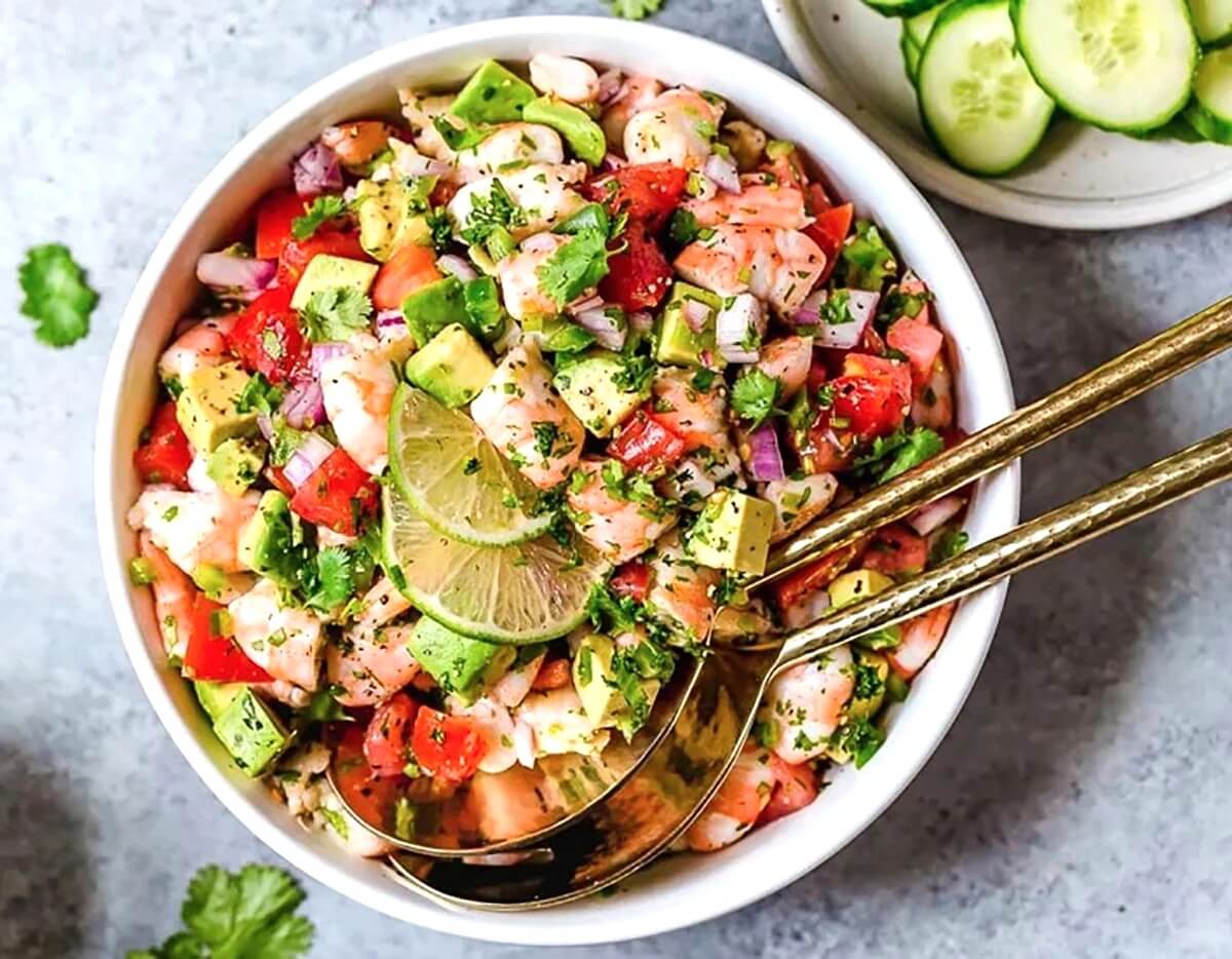 Zesty Lime Shrimp and Avocado Salad Recipe