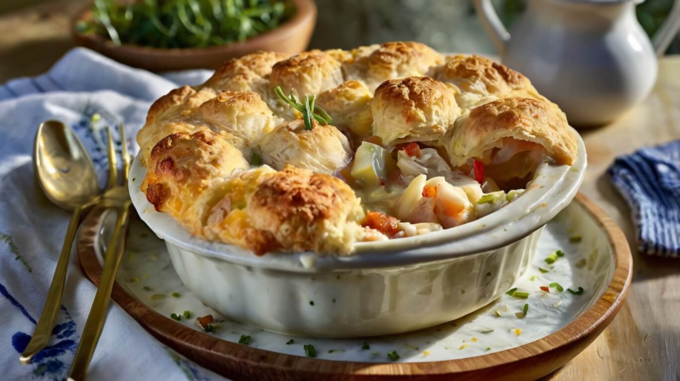 Cheddar Bay Biscuit Seafood Pot Pie Recipe