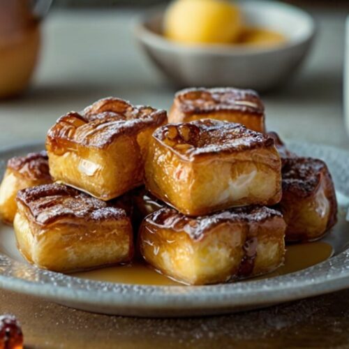 Cinnamon Roll French Toast Bites Recipe