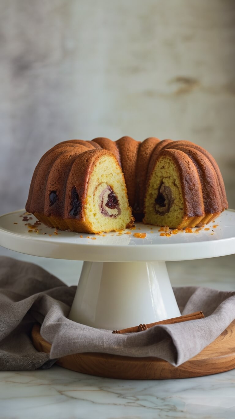 Cinnamon Swirl Sour Cream Bundt Cake