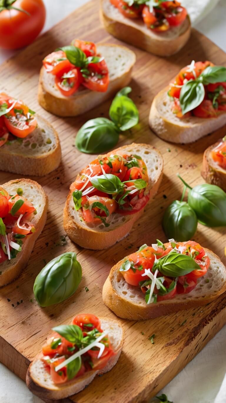 Classic Tomato Basil Bruschetta