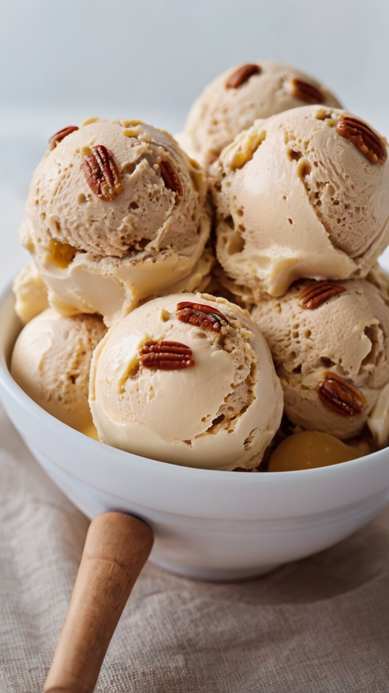 Creamy Butter Pecan Ice Cream Dream