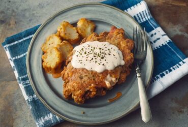 Crispy Buttermilk Chicken Fried Steak with Country Gravy