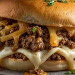French Onion Beef Sloppy Joes with Melted Cheese Recipe