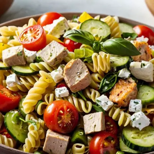 Greek Chicken Pasta Salad Recipe