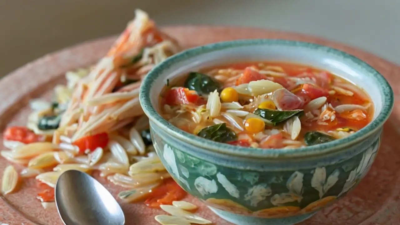 Italian Orzo Spinach Soup Recipe
