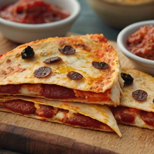 Pepperoni Pizza Quesadilla Recipe