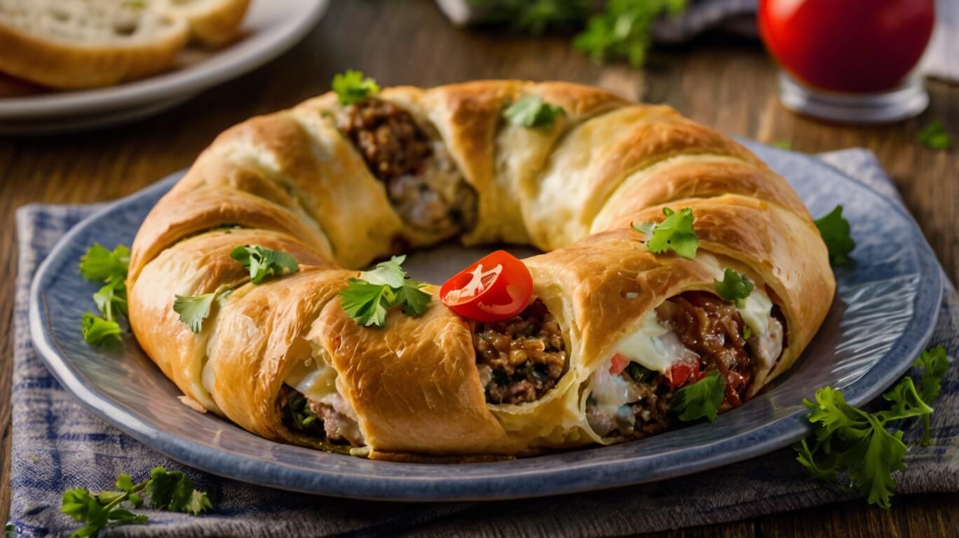 Sausage & Cheese Crescent Ring Recipe