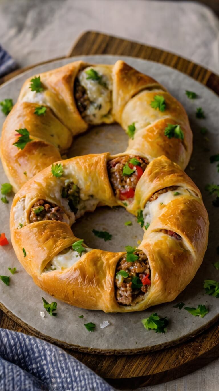 Sausage & Cheese Crescent Ring