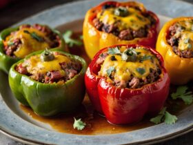 Stuffed Bell Peppers with Ground Beef Recipe