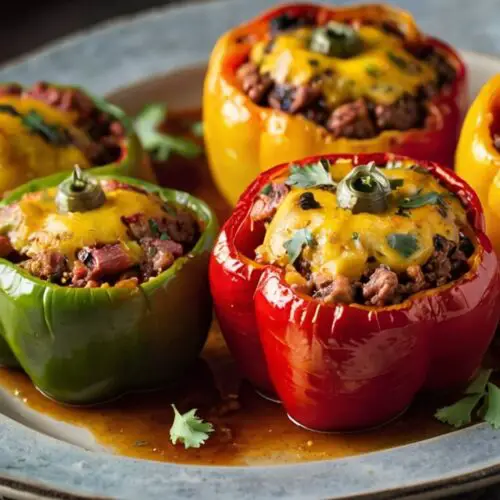 Stuffed Bell Peppers with Ground Beef Recipe