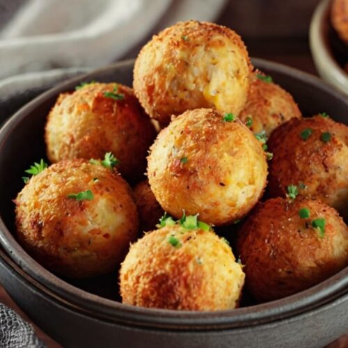 Air Fryer Cheesy Mashed Potato Balls Recipe 