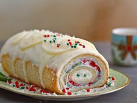 Christmas Vanilla Roll Cake Recipe