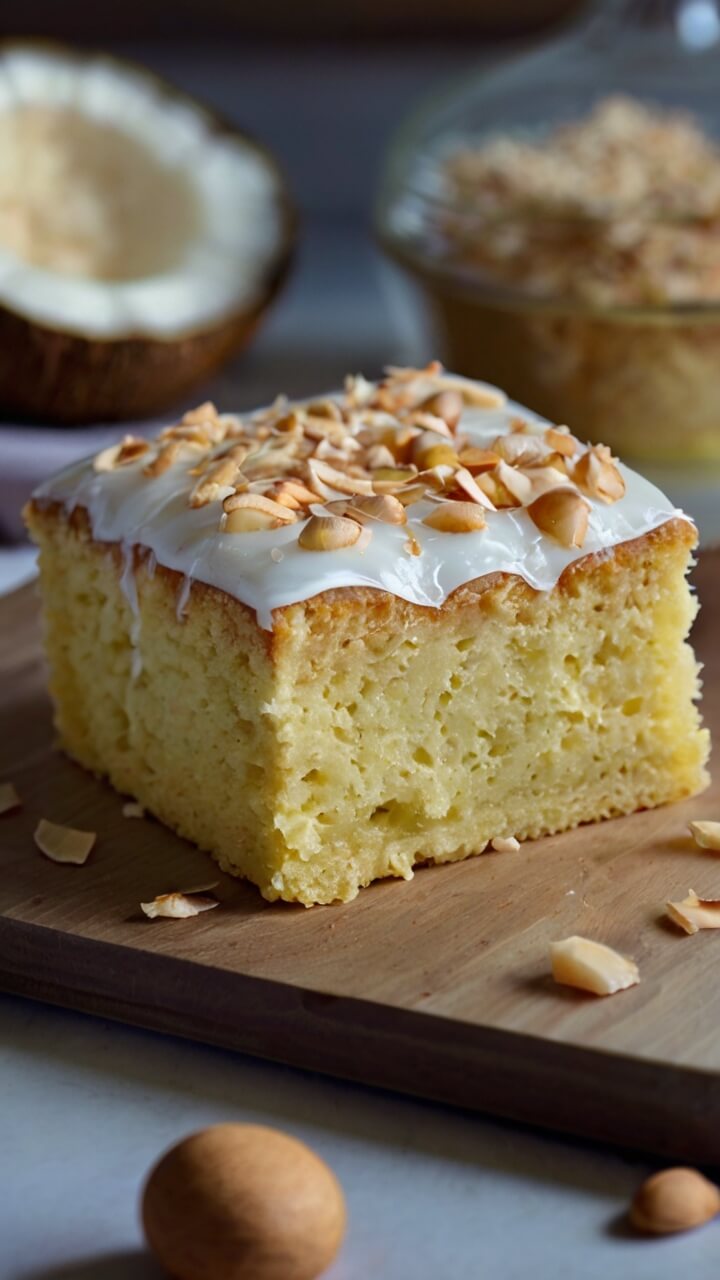 Coconut Milk Snack Cake