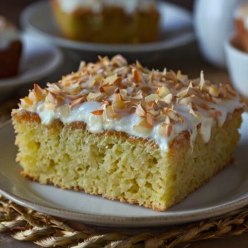 Coconut Milk Snack Cake Recipe