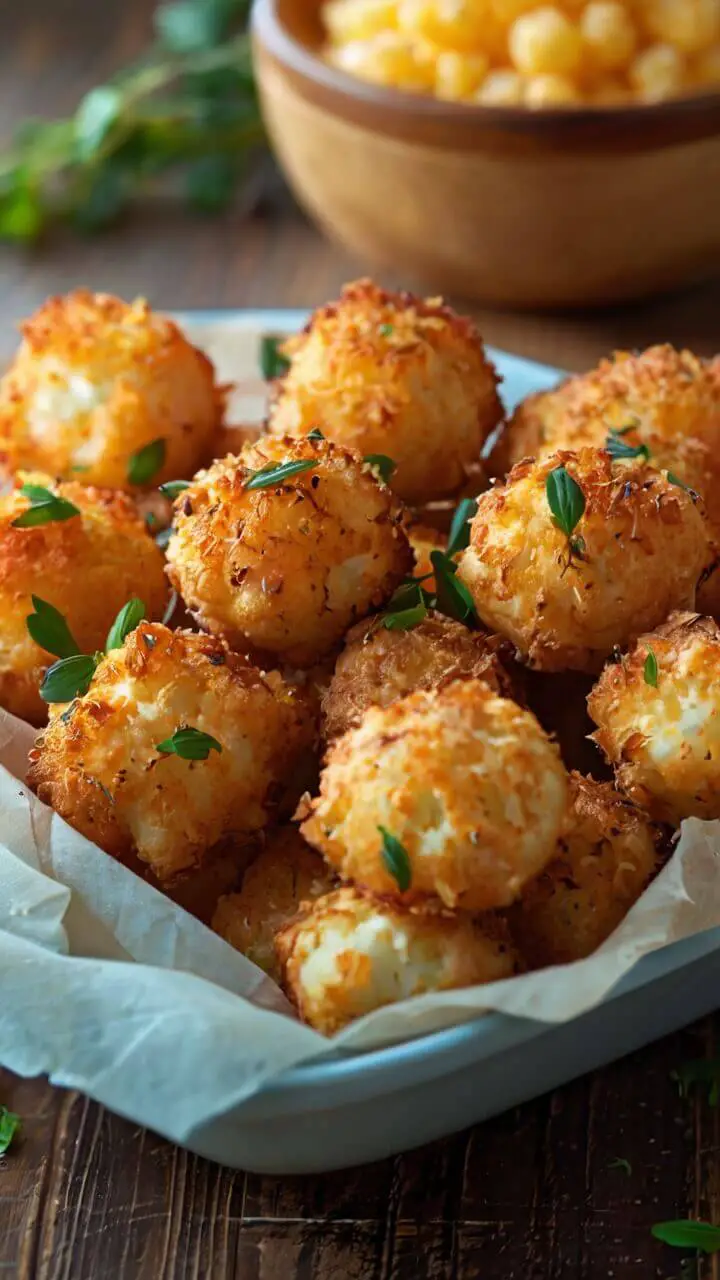Crispy Golden Parmesan Cauliflower Bites