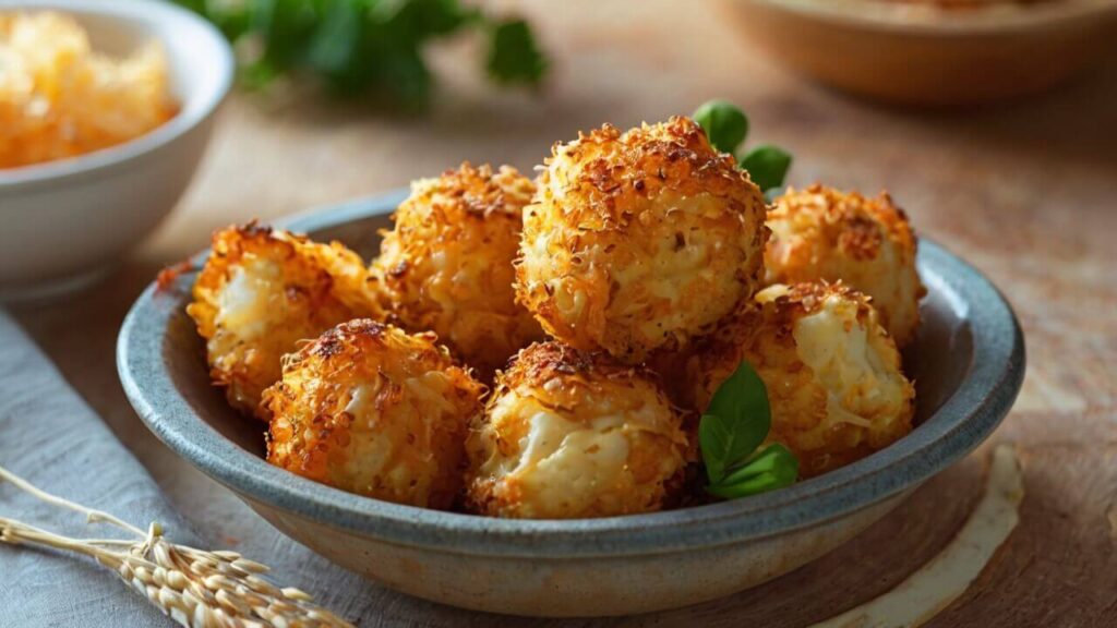Crispy Golden Parmesan Cauliflower Bites Recipe