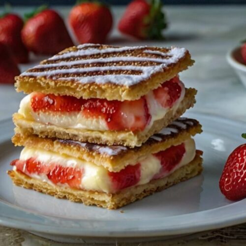 Fried Strawberry Cheesecake Sandwiches Recipe