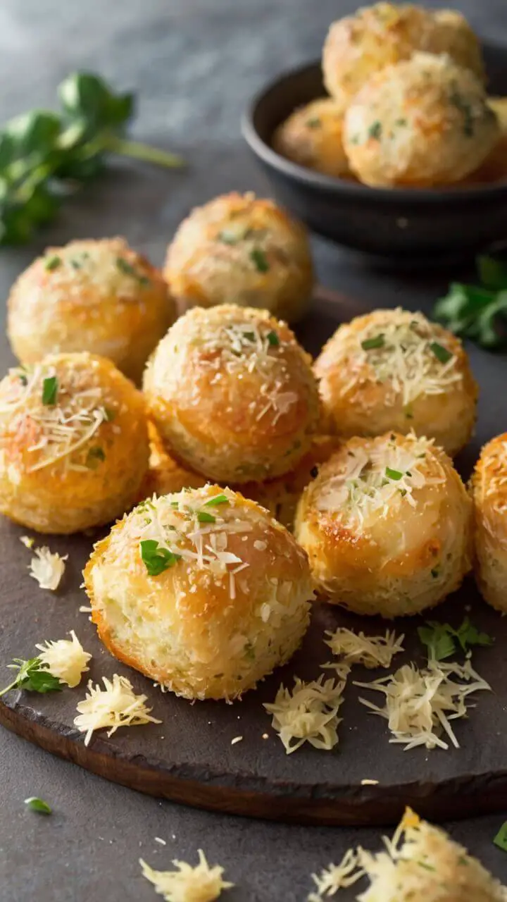 Garlic Parmesan Bread Bites