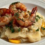 Garlic Shrimp Over Mashed Potatoes Recipe