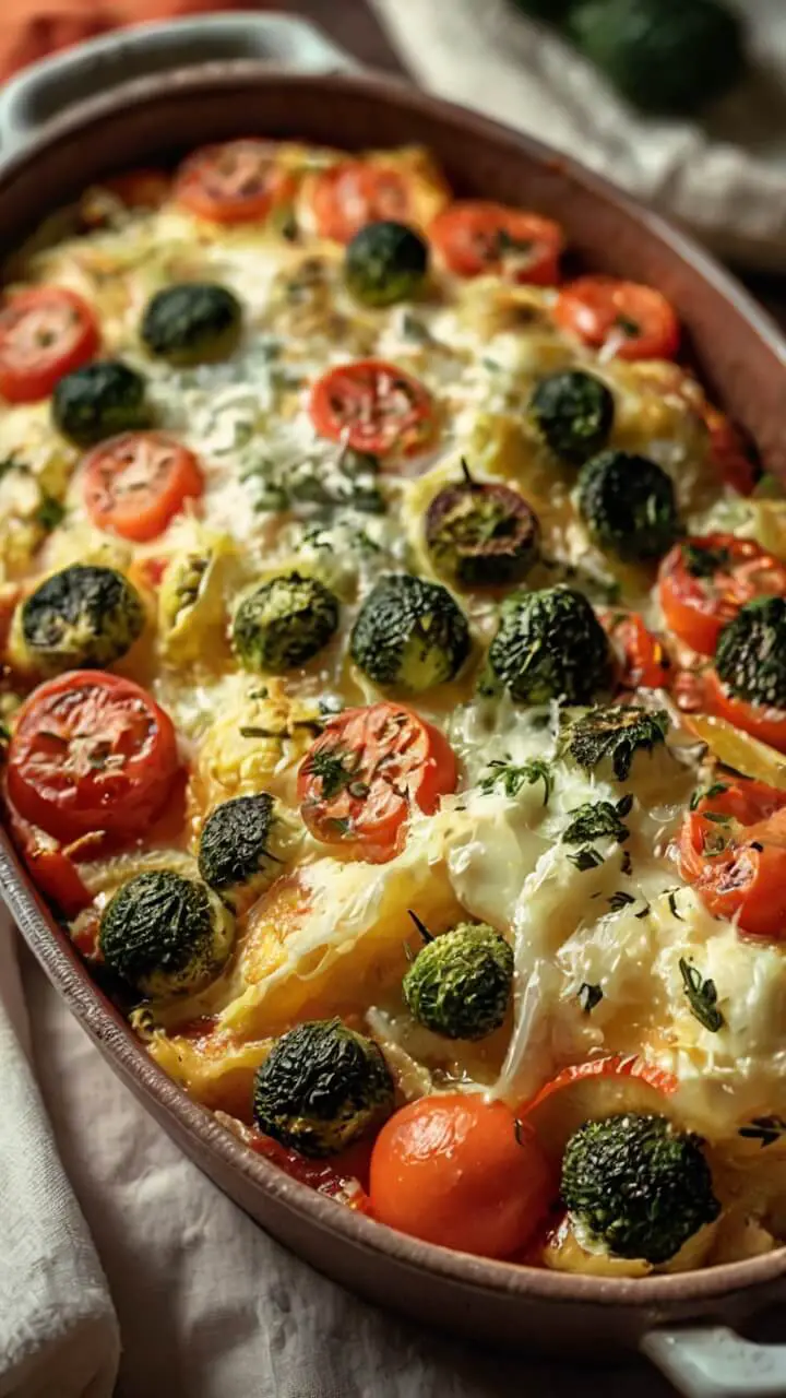 High Protein Cottage Cheese Veggie Bake