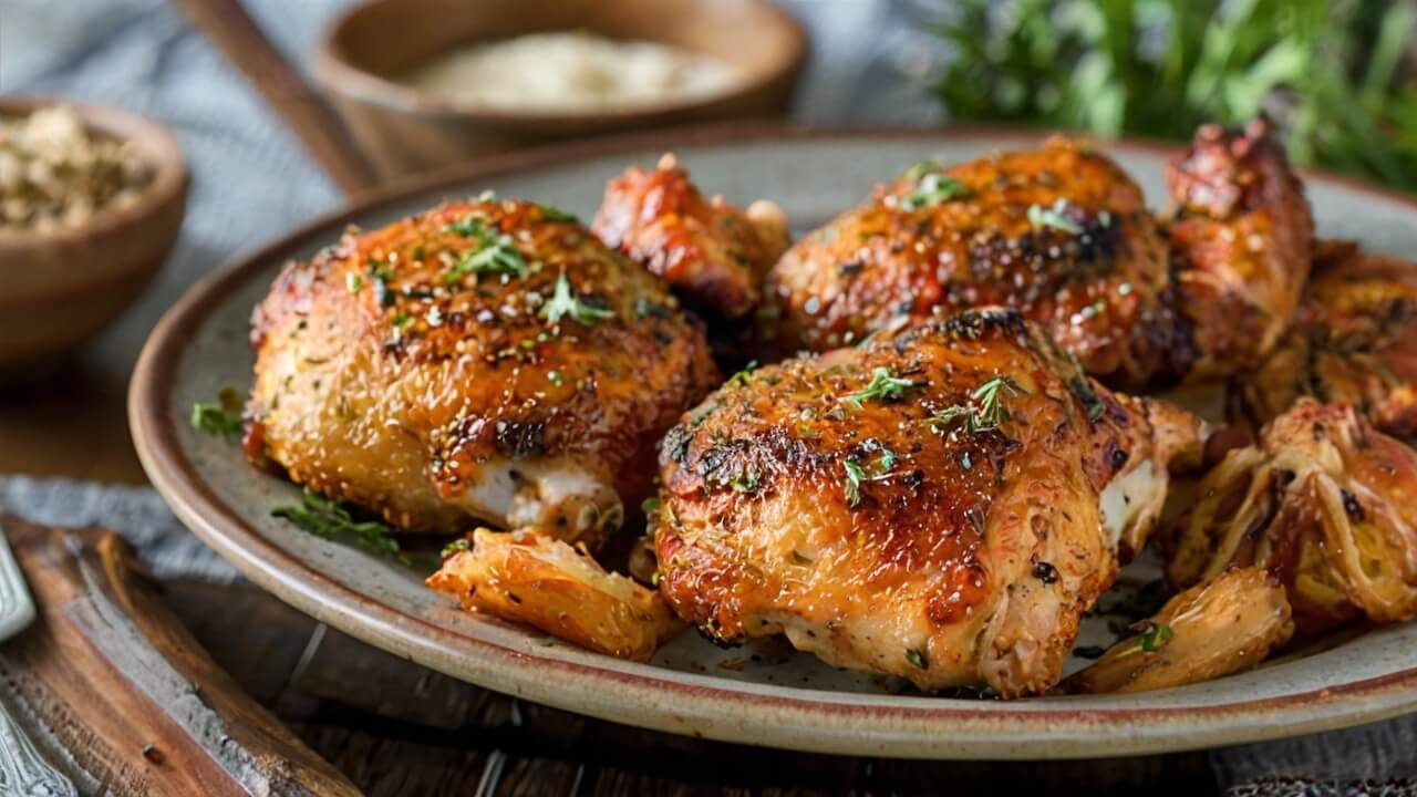 Oven Fried Chicken Thighs Recipe