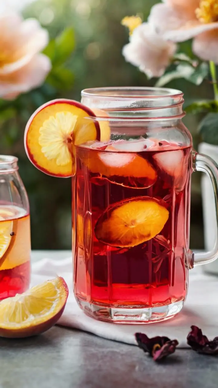 Peach Hibiscus Tea