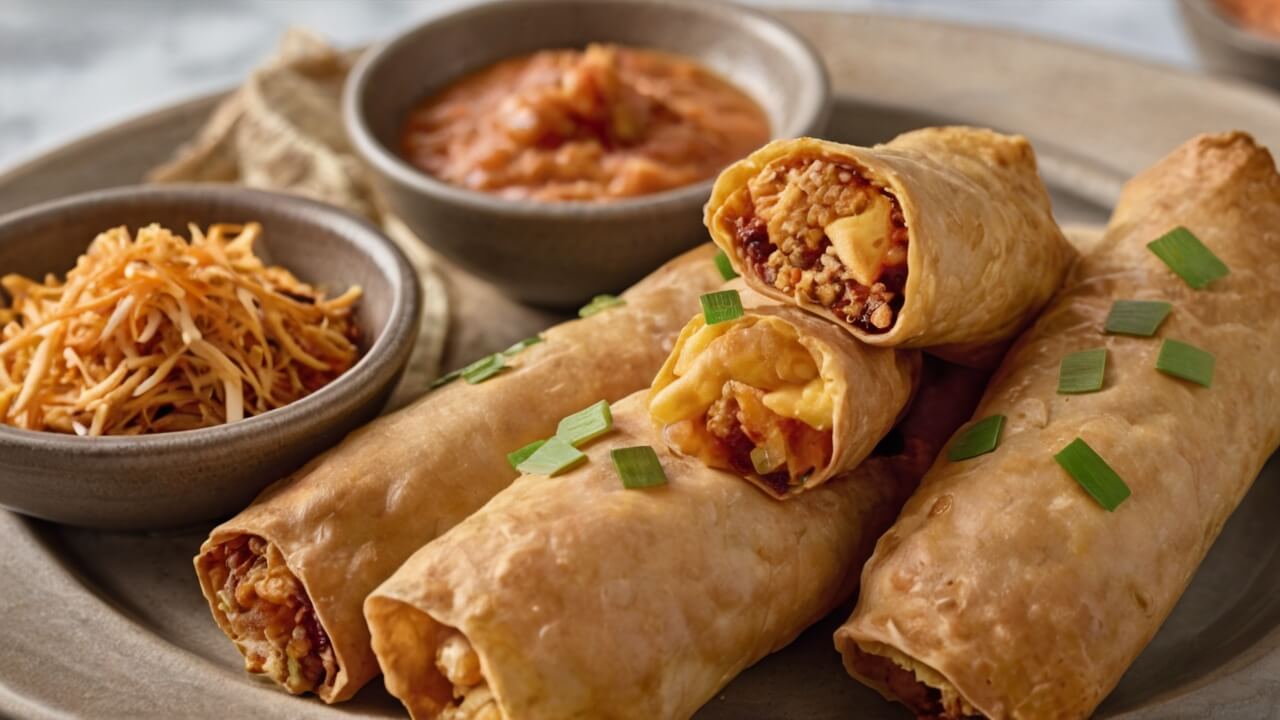 Buffalo Chicken Dip Egg Rolls Recipe
