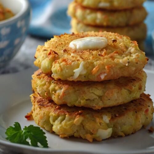 Cheesy Cauliflower Patties Recipe