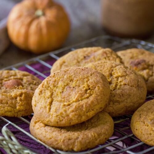 Chewy Pumpkin Snickerdoodle Cookies Recipe